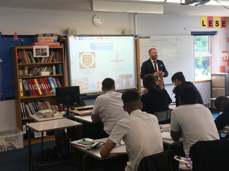 Presenting “Morocco: A Melting Pot Country” at Boston Grammar School, Lincolnshire, UK — June 2019.